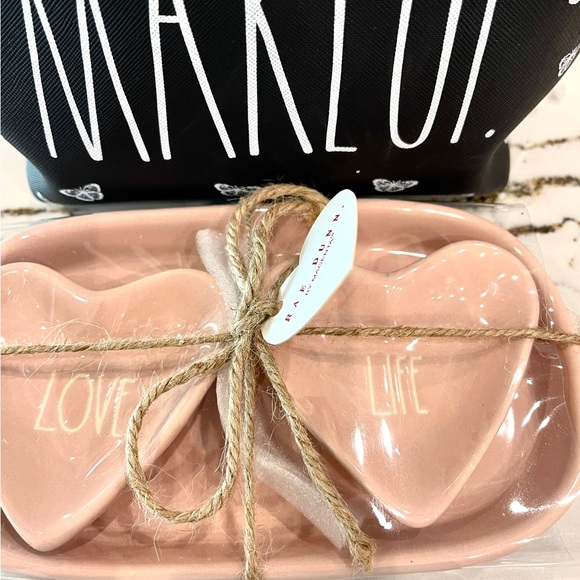 NWP 2 Pc Rae Dunn-Trinket Trays & Makeup Bag - Picture 5 of 8